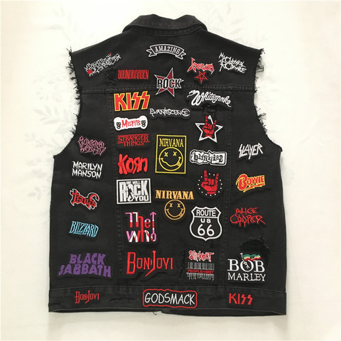 Rock Music patchs bandes métalliques à repasser pour vêtements, Badges brodés Punk, autocollants pour vêtements, application, bricolage ► Photo 1/6