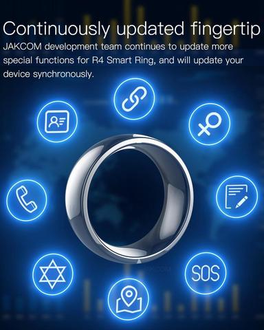 Jackcom-anneau intelligent R4, appareil portable, anneau magique NFC, imperméable, bague de santé pour téléphones Android et IOS, bijoux pour hommes et femmes ► Photo 1/6