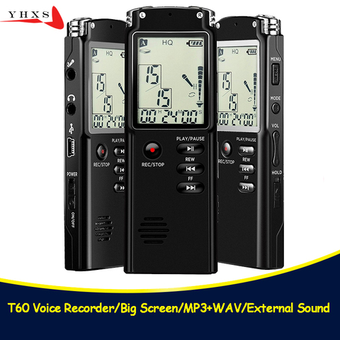 Portable 32 gb D'origine Enregistreur Vocal USB Professionnel 96 Heures LCD Dictaphone Numérique Audio Enregistreur Vocal avec WAV MP3 Lecteur ► Photo 1/5