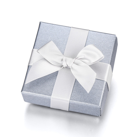 Vnox – coffret cadeau gris, emballage de bijoux élégant pour bague, Bracelet et collier, sans Logo, pour Festival d'anniversaire, 7x7x3.5cm ► Photo 1/5