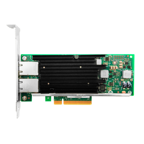 Jeu de puces Intel X540 PCIe x8, double cuivre RJ45, 10Gbps, Port Ethernet, carte réseau Compatible, X540-T2 ► Photo 1/6