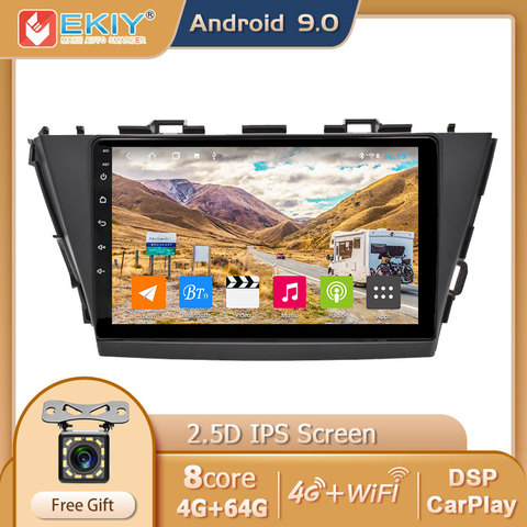 EKIY 6 + 128G DSP pour Toyota V Plus Prius Alpha 2012-2015 Android 10 autoradio multimédia lecteur vidéo Navigation GPS No 2 Din DVD ► Photo 1/6