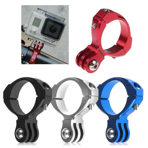 Support de support de moto en aluminium pour Gopro Hero caméra vélo montage vélo pour Go Pro Hero 1/2/3/3 + Action Cam support cadre Clip ► Photo 1/6