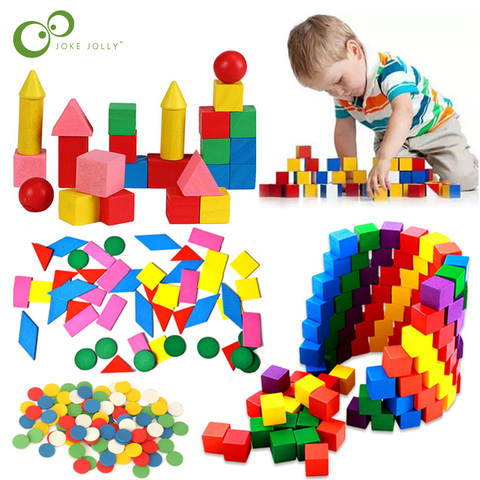 1 ensemble Figure arithmétique bébé maths circulaire couleur jouets en bois géométrie mathématique puce enfants Montessori jouet éducatif ZXH ► Photo 1/6