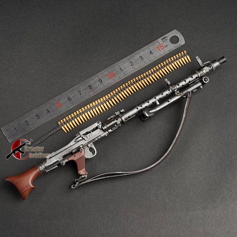 Fusil automatique à assembler, modèle de pistolet en plastique de la seconde guerre mondiale pour les jouets militaires des soldats 1/6, échelle MG34 MG42 MP44 98k ► Photo 1/6