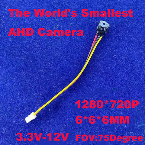 6*6MM plus petite Mini caméra AHD 720P caméra de sécurité Mini AHD CCTV caméra intérieure maison petite caméra AHD Surveillance vidéo Cam ► Photo 1/4