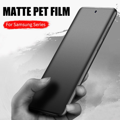 Film Hydrogel mat entièrement incurvé pour Samsung Galaxy S20 S21 Ultra S20 S10 S9 S8 Note 20 10 9 8 Plus protecteur d'écran ► Photo 1/6