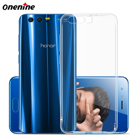 Coque arrière en TPU souple pour Huawei Honor 9/9i/Lite, étui en Silicone Transparent, sac de protection 360 ► Photo 1/6