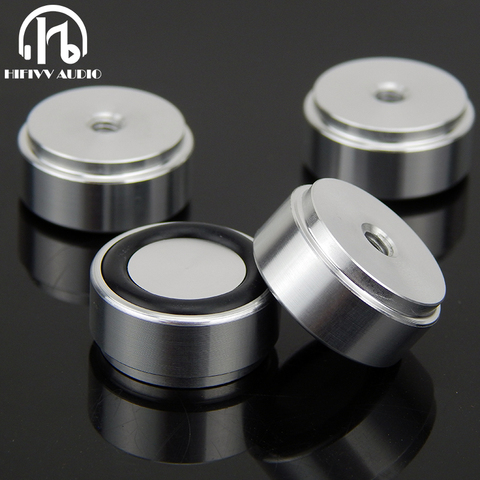 Coussinets de pieds en aluminium pour amplificateur audio HIFI, châssis de haut-parleur, tapis de pieds de Machine, diamètre 20mm, hauteur 10mm ► Photo 1/5