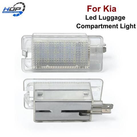 1PC lumières Led de bagages de voiture, feux de coffre blancs pour Kia Amanti Ceed Cerato Forte Optima Rio Hyundai Elantra Accent Sonata ► Photo 1/6