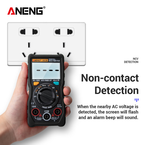 ANENG – V03B LCD testeur de multimètre professionnel numérique True RMS, 4000 points, testeur d'ampère de Transistor AC/DC automatique ► Photo 1/6