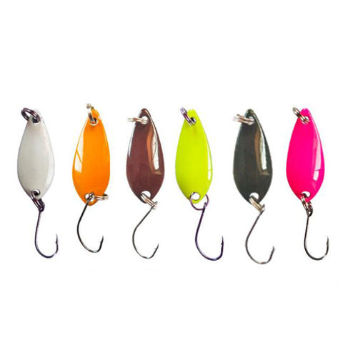 Leurre rigide à paillettes avec cuillère, appât artificiel idéal pour la pêche à la mouche, Mini Wobbler, Spinnerbait, 3cm, 3g, 5 couleurs, 1 unité ► Photo 1/6