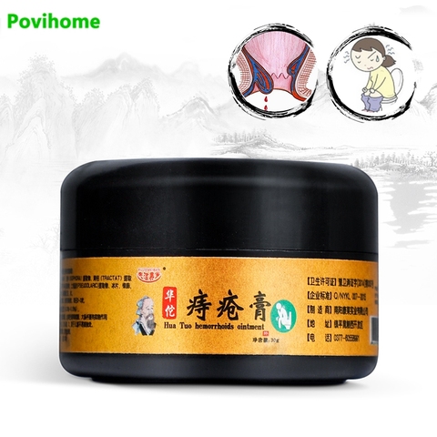 GHuaTuo – crème anti-douleur, pommade 30 hémorroïdes, extrait d'herbes naturelles, fistule anale, Piles internes, Fissure externe, 1 pièce, P1173 ► Photo 1/6