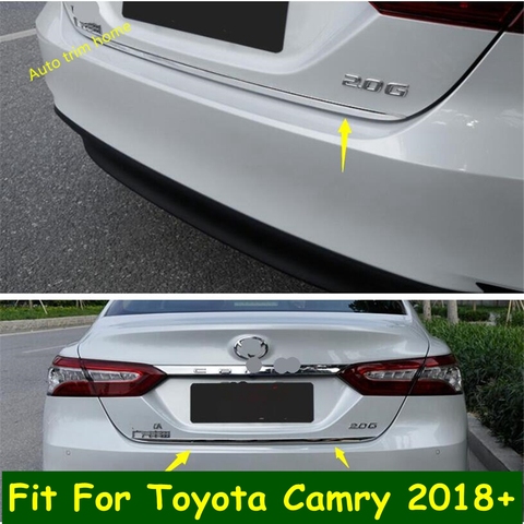 Lapeus – bande de couverture pour porte arrière, en acier inoxydable, accessoires adaptés à la Toyota Camry 2022 ► Photo 1/6