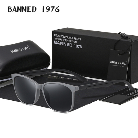 Gafas – lunettes de soleil de marque TR 90, verres HD polarisés, Vintage, accessoires de style tendance, pour hommes et femmes ► Photo 1/6