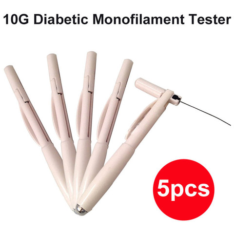 Stylo de test de Monofilament diabétique 10g, 5 pièces, sonde pied, nerf, peau, aiguille de Contact, outil de Diagnostic ► Photo 1/3