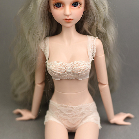 Mode blanc sous-vêtements en dentelle ensemble pour 1/4 BJD nuit Lolita poupées vêtements accessoires ► Photo 1/6