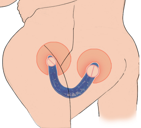 Silicone Double tête gode pour Anal longue réalité gode lesbien godemichet Anal Strapon lesbien intime jouets sexuels ► Photo 1/6