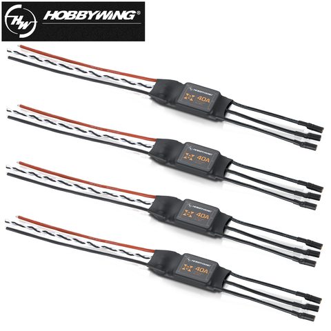 Hobbywing – XRotor 10A 20A 40A sans balais ESC 2-6S, contrôle de vitesse (sans BEC) pour Drone quadricoptère RC, multirotor, 4 pièces/lot ► Photo 1/1