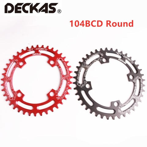 DECKAS 104BCD 40/42/44/46/48/50/52 T Vélo De Montagne Pédalier VTT vélo pédalier En Aluminium Étroite Large Plateau BCD 104 ► Photo 1/6