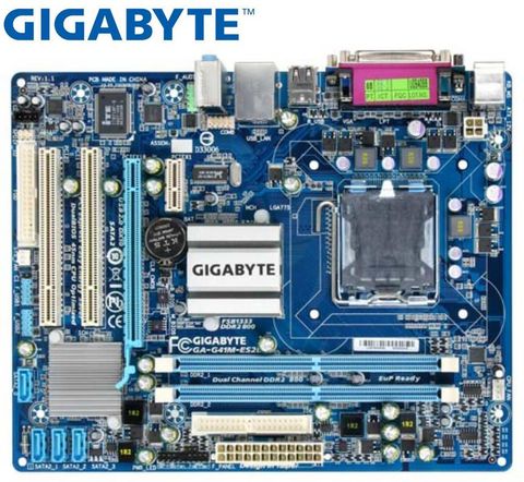 Gigabyte – carte mère GA-G41M-ES2L originale pour ordinateur de bureau, composant pc, modèle LGA 775, mémoire DDR2 G41M-ES2L G41, Micro ATX ► Photo 1/4