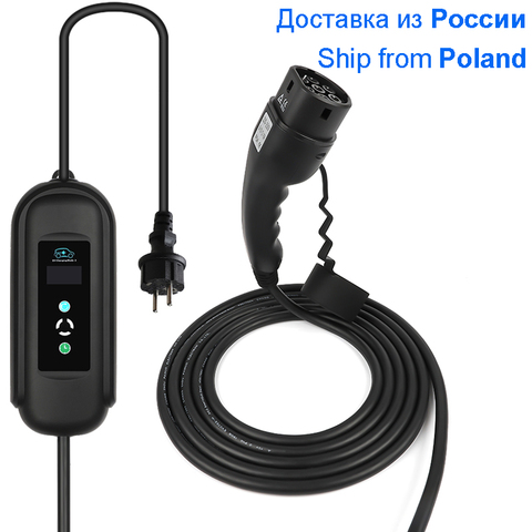 Minuterie de Charge EV Type de câble 1 J1772 Type 2 IEC62196, fonction de minuterie Mobile EVSE pour véhicule électrique, voiture, produits d'usine ► Photo 1/6