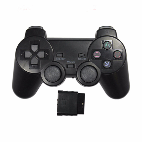 Contrôleur de jeu de couleur Transparent pour Sony PS2 manette sans fil 2.4GHz manette de contrôle de Vibration pour Playstation 2 ► Photo 1/6