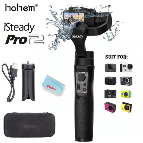 Hohem ISteady Pro2 stabilisateur de caméra d'action étanche à cardan 3 axes pour DJI Osmo Gopro Hero8//7/6/5/4/ RXO SJCAM ► Photo 1/6