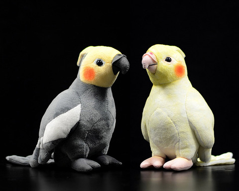 Petit cocktail jaune en peluche 18cm, jouet animaux Extra doux perroquet en peluche oiseaux en peluche, cadeaux de noël pour enfants ► Photo 1/6