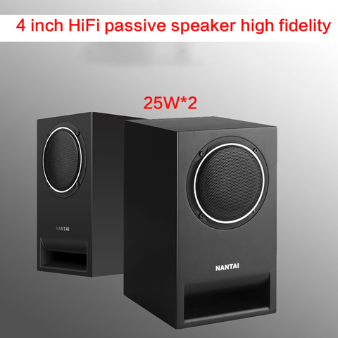 50W * 2 4 pouces HIFI haut-parleur fièvre haut-parleur passif bricolage haute fidélité Home cinéma haut-parleur haute puissance ordinateur TV haut-parleur ► Photo 1/6