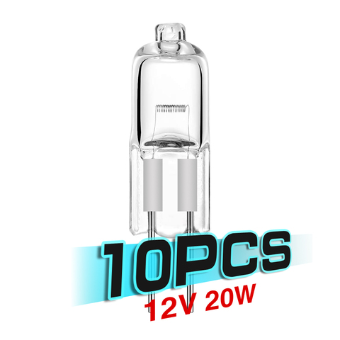 Ampoule halogène de Type JC, 10 pièces, Base G4, lumière blanche chaude pour éclairage domestique, 20W, 12V, 10 pièces ► Photo 1/6