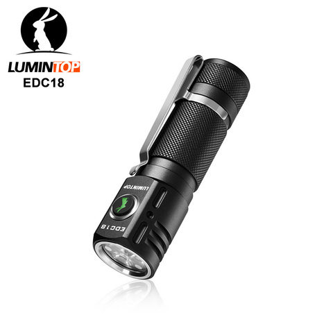 Lumintop-lampe de poche, interrupteur latéral, avec queue magnétique et diffuseur, EDC18, 2800Lumens EDC, UI 18650 ► Photo 1/6