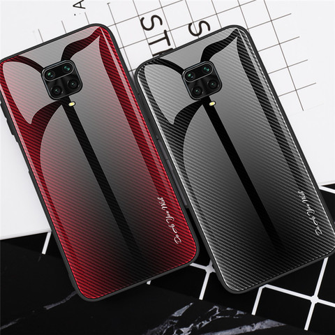 Étui de téléphone en verre dégradé de luxe pour Xiaomi Redmi Note 9 9s 8 7 Pro 9A A 8T housse de protection pour Xiaomi Redmi 9 Pro MAX protecteur de boîtier ► Photo 1/6