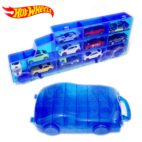 Boîte de rangement Portable en plastique à roues à chaud 16 modèles sportifs moulé jouets voiture pour enfants, camion éducatif, camion garçon ami juguettes ► Photo 1/6