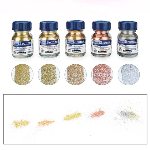 20ml allemand solide aquarelle Pigment poudre Bronze or argent métallique poudre aquarelle peinture nacrée poudre acrylique peinture ► Photo 1/4