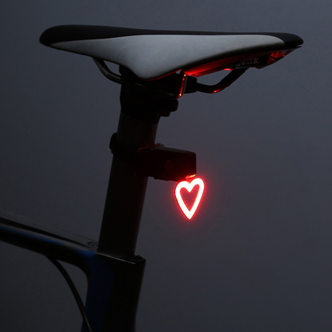 Vélo vélo lumière Multi Modes d'éclairage LED feu arrière arrière avertissement de sécurité cyclisme USB rechargeable lampe de poche pour tige de selle ► Photo 1/6