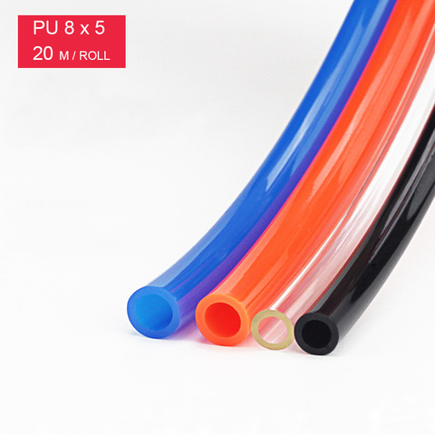 PU8 * 5 livraison gratuite 20M tuyau en polyuréthane pour tuyau de compresseur tuyau d'air pneumatique pour compresseur d'air ID 5mm OD 8mm tuyau d'air tube en polyuréthane ► Photo 1/6