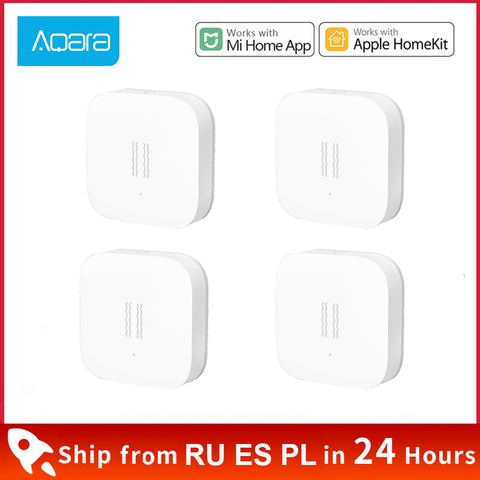 Aqara capteur de mouvement intelligent détection de Vibration Zigbee capteur de choc moniteur d'alarme intégré gyroscope pour MiHome Gateway 3 Aqara Hub ► Photo 1/6