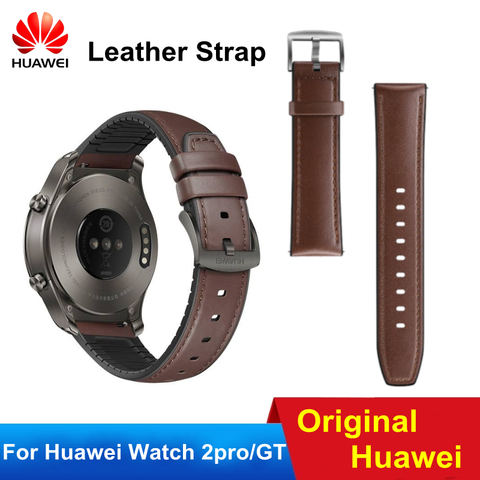 Bracelet en cuir et silicone de 22mm, pour Huawei Watch GT Honor Watch Magic / Dream Band pour Huawei Watch 2pro ► Photo 1/5