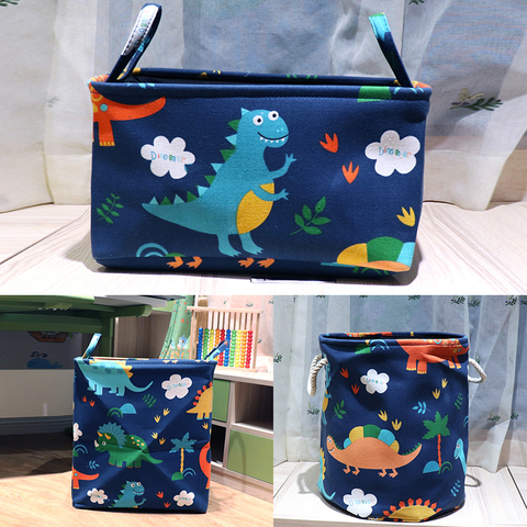 Mignon dinosaure conception dessin animé panier à linge pliable sale vêtements rangement organisateur enfants jouet Collection boîte de rangement ► Photo 1/6