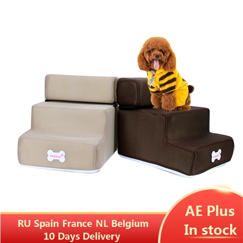 2/3 couches animaux de compagnie chien escaliers étapes animal de compagnie 3 étapes escaliers pour petit chien chat chien maison rampe pour animaux de compagnie échelle anti-dérapant amovible chien lit escalier ► Photo 1/6