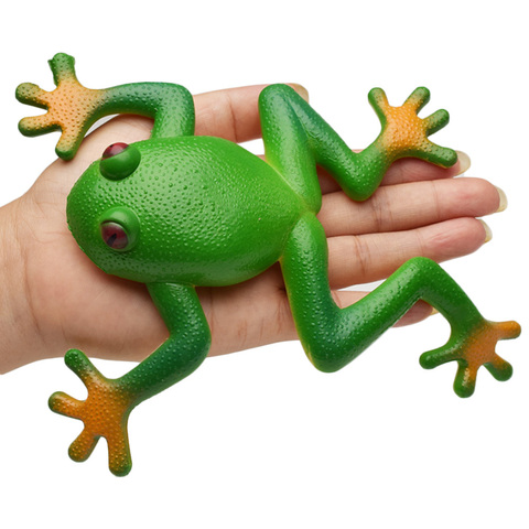 Jouet drôle créatif squishy grenouille jouet Simulation doux extensible en caoutchouc grenouille modèle Spoof Vent jouets pour enfants enfants adultes blagues ► Photo 1/6