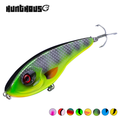 Hunthouse – leurre méné vibrant et coulant, appât artificiel idéal pour la pêche au maskinongé, au brochet ou au bar, Jerkbait, 11.5/14.5cm, 32/52g, LW129 ► Photo 1/6