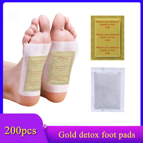 Patch pour les pieds de détox, 200 pièces = 100 patchs adhésifs, Anti-gonflement, gingembre, toxines, outil de soin du pied, améliore le sommeil ► Photo 1/6