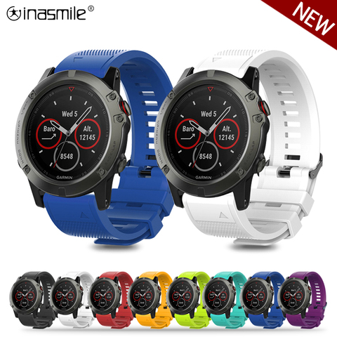 Bracelet de rechange en Silicone pour garmin Fenix 5x plus 6X 3 3HR, facile à monter, 20mm, 5s 6Spro, 22mm, 26mm, 935 ► Photo 1/6