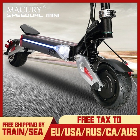 Macury SPEEDUAL Mini 8 pouces Double moteur Scooter électrique zéro 8X 52V tout-terrain Double entraînement solide pneu ZERO8X X8-DUAL hors route ► Photo 1/6