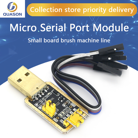 Mini module de port série CH340 de PL2303, module CH340E RS232 à TTL mise à niveau USB vers port série dans neuf petites plaques de brosse ► Photo 1/6