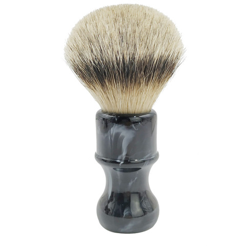 Dscosmetic – brosse de rasage avec manche en résine obsidienne, 24mm, poils super badger ► Photo 1/6