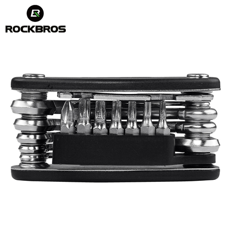 ROCKBROS 16 en 1 ensemble d'outils de vélo VTT Kit d'outils de réparation Multi vélo clé à rayons hexagonaux outil de tournevis de Cycle de montagne ► Photo 1/6