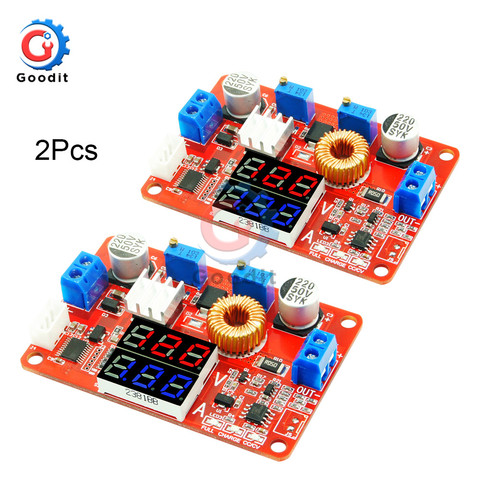 2 pièces/lot réglable DC 5-35V Module abaisseur courant Constant tension régulée convertisseur Module d'alimentation 5A 75W ► Photo 1/6